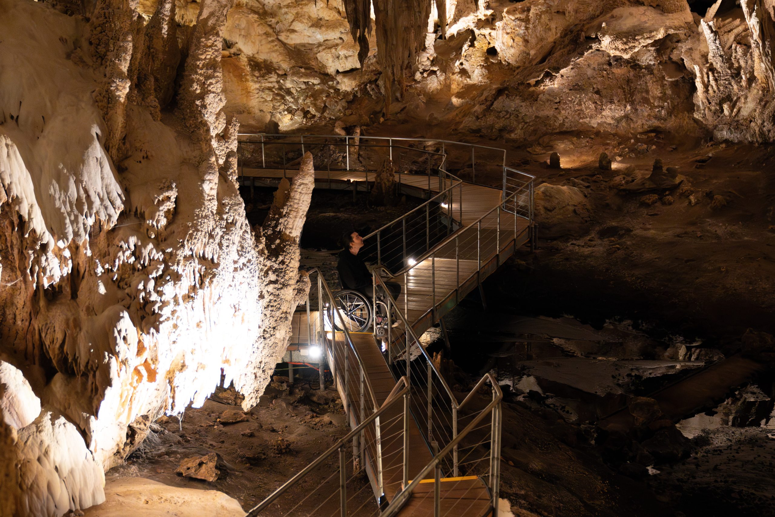 Wheelchair access to the first chamber of Mammoth Cave